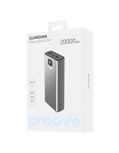 Портативное зарядное устройство Proove Guardian, 20000мА·ч, Серый