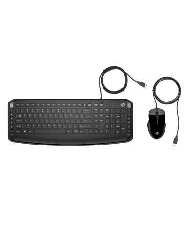 Set Tastatură + Mouse HP Pavilion 200, Cu fir, Negru