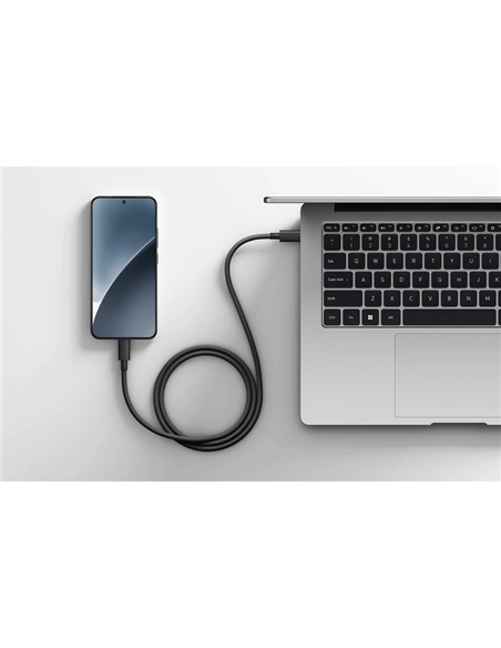 Cablu de încărcare și date Xiaomi BHR087KGL, USB Type-C/USB Type-C, 1m, Negru