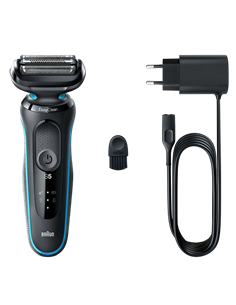 Aparat de ras electric Braun 51-M1000s, Negru | Albastru 2