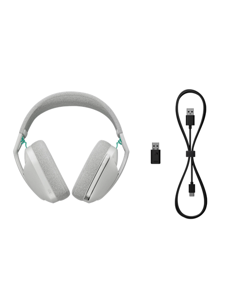 Căști gaming Logitech G321 Lightspeed, Fără fir, Alb