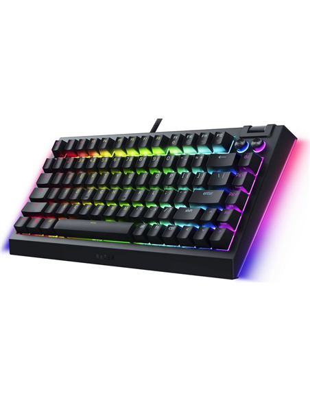 Клавиатура Razer BlackWidow V4 75%, Проводное, Чёрный