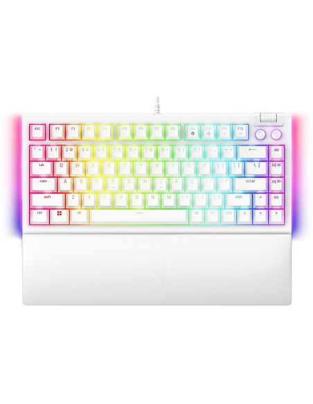 Клавиатура Razer BlackWidow V4 75%, Проводное, Белый