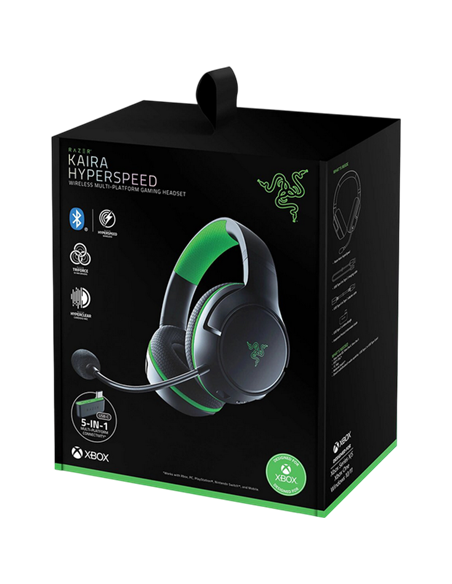 Игровая Гарнитура Razer Kaira for Xbox, Беспроводной, Чёрный