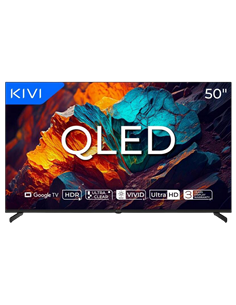 50" QLED SMART Телевизор KIVI 50U720QB, 3840x2160 4K UHD, Google TV, Черный