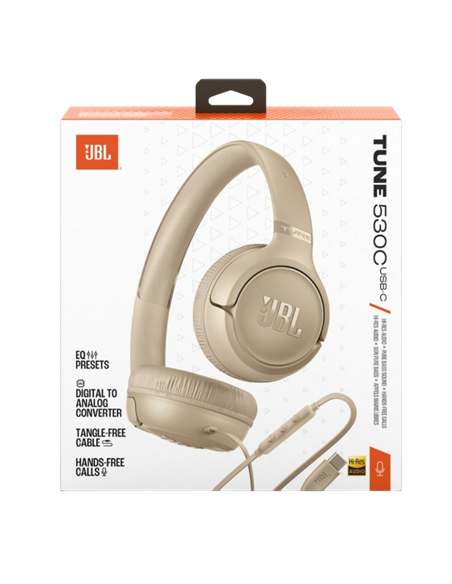 Căști JBL T530C, Bej