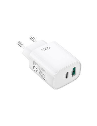 Зарядное устройство XO CE30 + USB-C, 30Вт, Белый