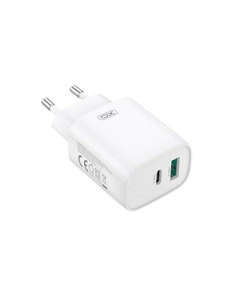 Încărcător XO CE30 + USB-C, 30W, Alb
