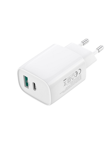 Încărcător XO CE30 + USB-C, 30W, Alb