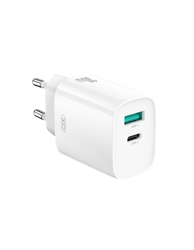 Зарядное устройство XO CE30 + USB-C, 30Вт, Белый