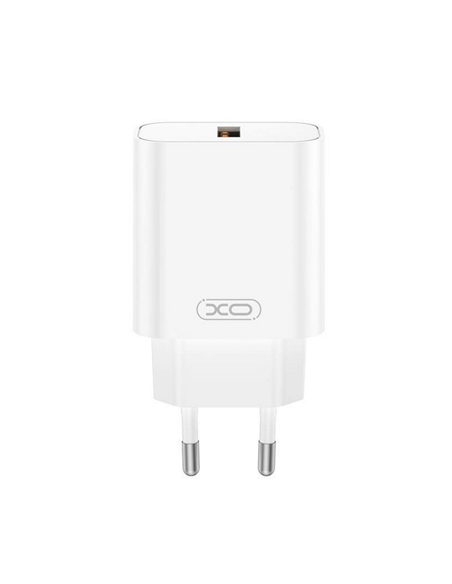 Зарядное устройство XO CE33 + Lightning, 18Вт, Белый