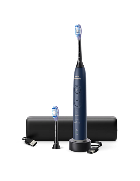 Periuța de dinți electrică sonică Philips HX7423/01, Albastru