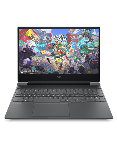 Игровой ноутбук 15,6" HP Victus 15, Mica Silver, AMD Ryzen 7 260, 16Гб/1024Гб, FreeDOS