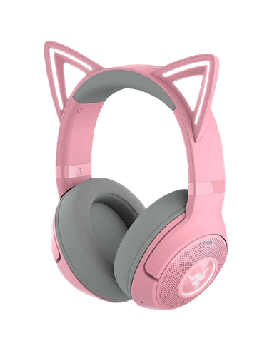 Căști gaming Razer Kraken Kitty V2, Fără fir/Cu fir, Roz
