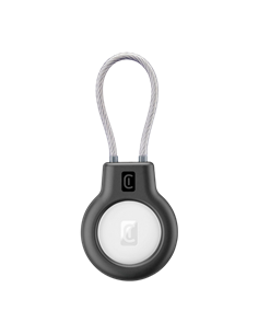 Husă pentru Airtag Cellularline Safe Grip, Negru