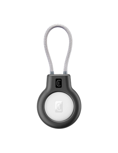 Husă pentru Airtag Cellularline Safe Grip, Negru