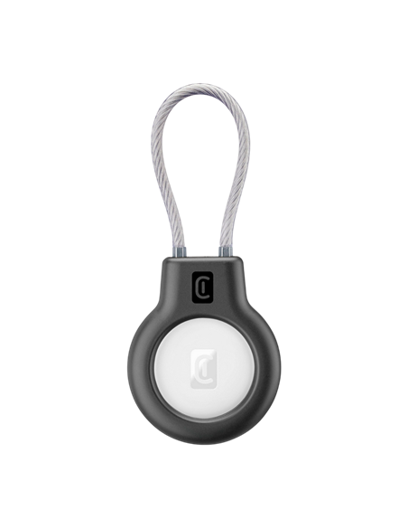 Husă pentru Airtag Cellularline Safe Grip, Negru