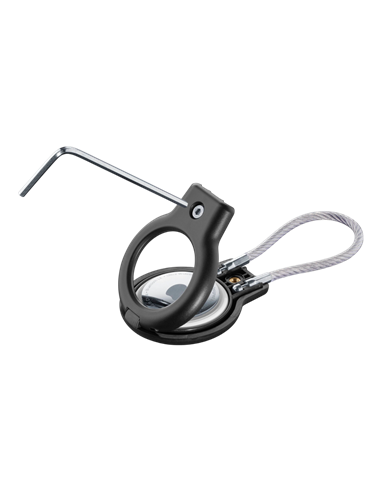 Husă pentru Airtag Cellularline Safe Grip, Negru