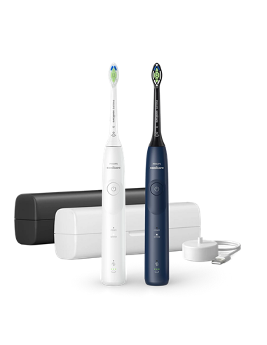 Электрическая звуковая зубная щетка Philips HX7119/01, Белый | Синий
