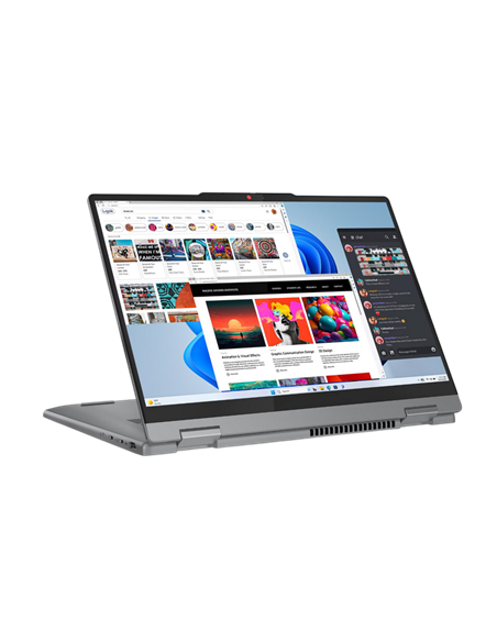Laptop 14" Lenovo IdeaPad 5 2-in-1 14IRH9, Luna Grey, Intel Core i5-13420H, 16GB/512GB, Fără SO
