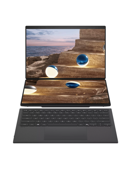 Ноутбук 14" ASUS Zenbook DUO UX8407AA, Moher Gray, Intel Core Ultra 9 386H, 32Гб/1024Гб, Windows 11 Home