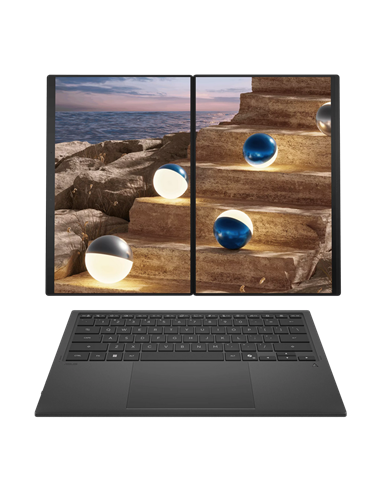Laptop 14" ASUS Zenbook DUO UX8407AA, Moher Gray, Intel Core Ultra 9 386H, 32GB/1024GB, Windows 11 Home
