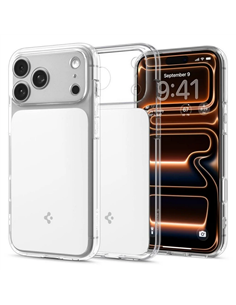 Husă Spigen Ultra Hybrid "T" Mag Safe pentru Apple iPhone 17 Pro, Alb Lucios