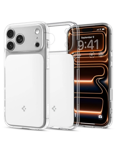 Чехол Spigen Ultra Hybrid "T" Mag Safe для Apple iPhone 17 Pro, Глянцевый Белый