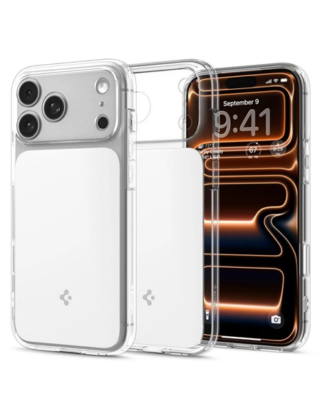 Чехол Spigen Ultra Hybrid "T" Mag Safe для Apple iPhone 17 Pro, Глянцевый Белый