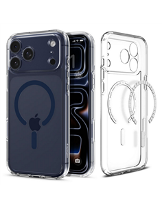 Чехол Spigen Ultra Hybrid MagSafe для Apple iPhone 17 Pro Max, Clear Deep Blue