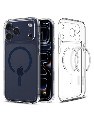 Husă Spigen Ultra Hybrid MagSafe pentru Apple iPhone 17 Pro Max, Clear Deep Blue