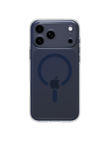Чехол Spigen Ultra Hybrid MagSafe для Apple iPhone 17 Pro Max, Clear Deep Blue