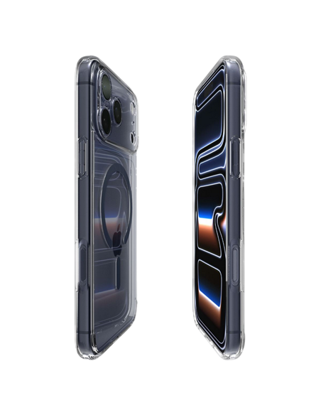 Чехол Spigen Ultra Hybrid MagSafe для Apple iPhone 17 Pro Max, Clear Deep Blue