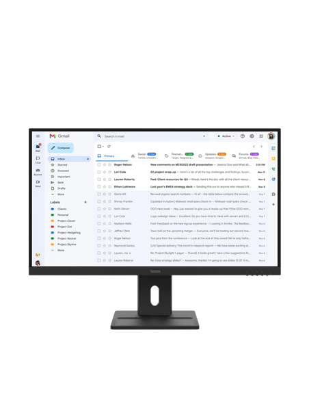 27" Монитор Lenovo ThinkVision E27-40, IPS 1920x1080 FHD, Чёрный