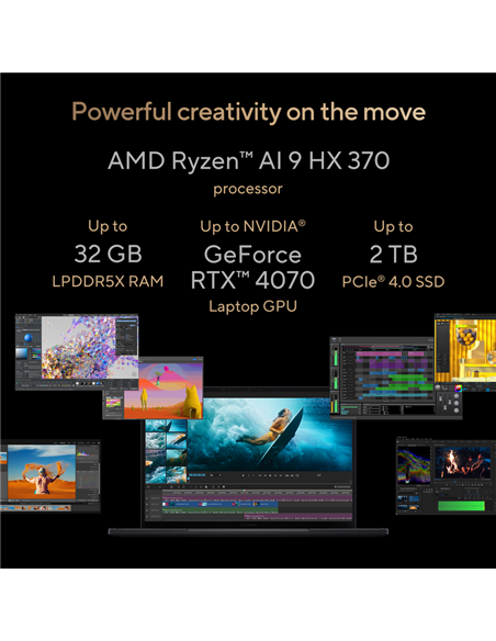 Ноутбук 13,3" ASUS ProArt GoPro Edition PX13 HN7306EAC, Nano Black, AMD Ryzen AI Max+ 395, 128GB/1024Гб, Windows 11 Pro