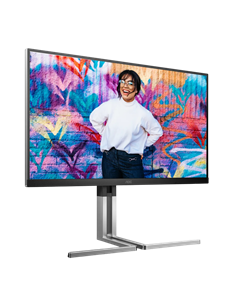 27" Monitor AOC Q27U3CV, IPS 2560x1440 WQHD, Argintiu 2