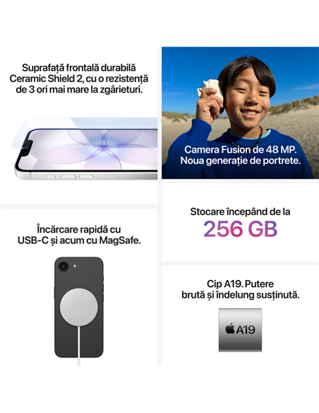 Смартфон Apple iPhone 17e, 8Гб/256Гб, Белый