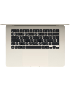 Laptop 15,3" Apple MacBook Air 15, Starlight, M5 with 10-core CPU and 10-core GPU, 16GB/512GB, macOS Tahoe 2