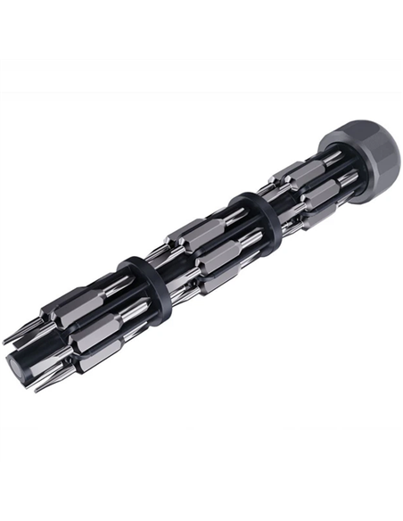 Multifunctional screwdriver set Proove Fixer 39 in1, Gray