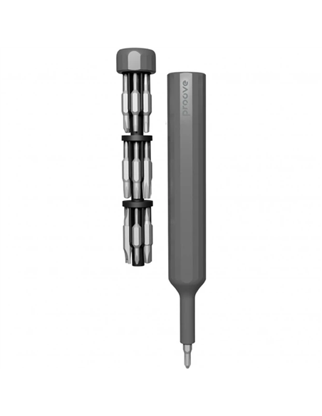 Multifunctional screwdriver set Proove Fixer 39 in1, Gray