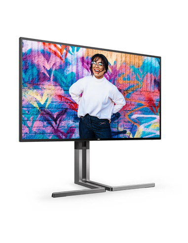 27" Профессиональный монитор AOC U27U3CV, IPS 3840x2160 4K UHD, Чёрный