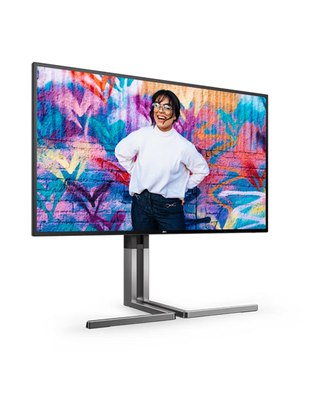 27" Monitor profesional AOC U27U3CV, IPS 3840x2160 4K UHD, Negru