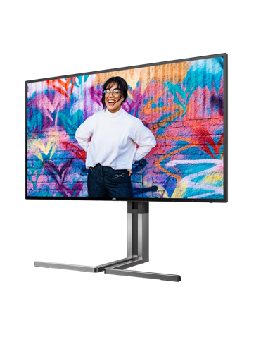27" Профессиональный монитор AOC U27U3CV, IPS 3840x2160 4K UHD, Чёрный