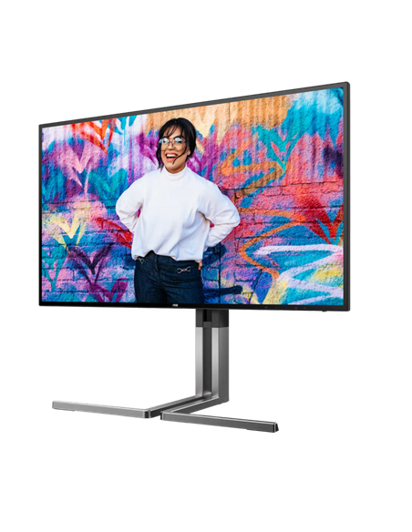 27" Профессиональный монитор AOC U27U3CV, IPS 3840x2160 4K UHD, Чёрный