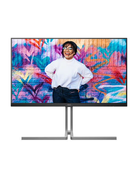 32" Monitor profesional AOC U32U3CV, IPS 3840x2160 4K UHD, Negru