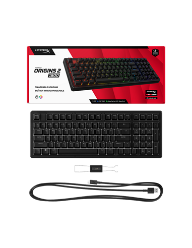 Tastatură HyperX Origins 2 1800, Cu fir, Negru