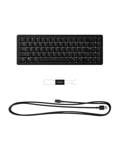 Клавиатура HyperX Origins 2 65, Проводное, Чёрный