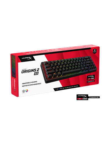 Клавиатура HyperX Origins 2 65, Проводное, Чёрный