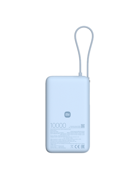 Acumulator extern Xiaomi BHR08NZGL, 10000mAh, Albastru deschis