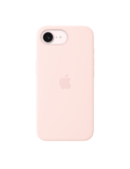 Чехол Apple Silicone Case with MagSafe для iPhone 17e, Нежно-Розовый